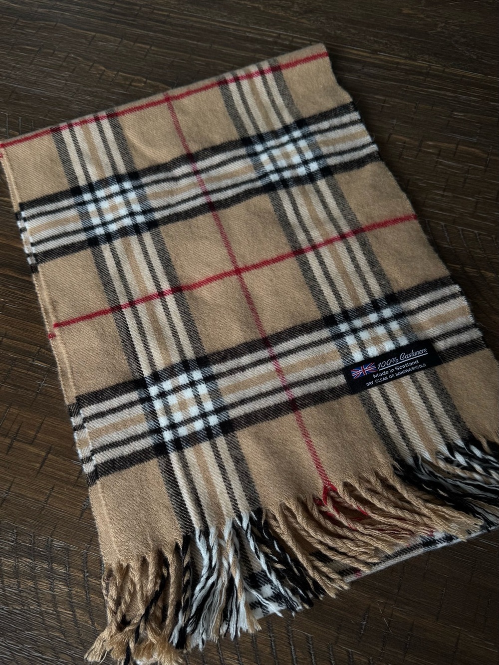 Scarf Unisex 100% Cashmere Plaid Scotland Made Solid Striped Scarves 72x12